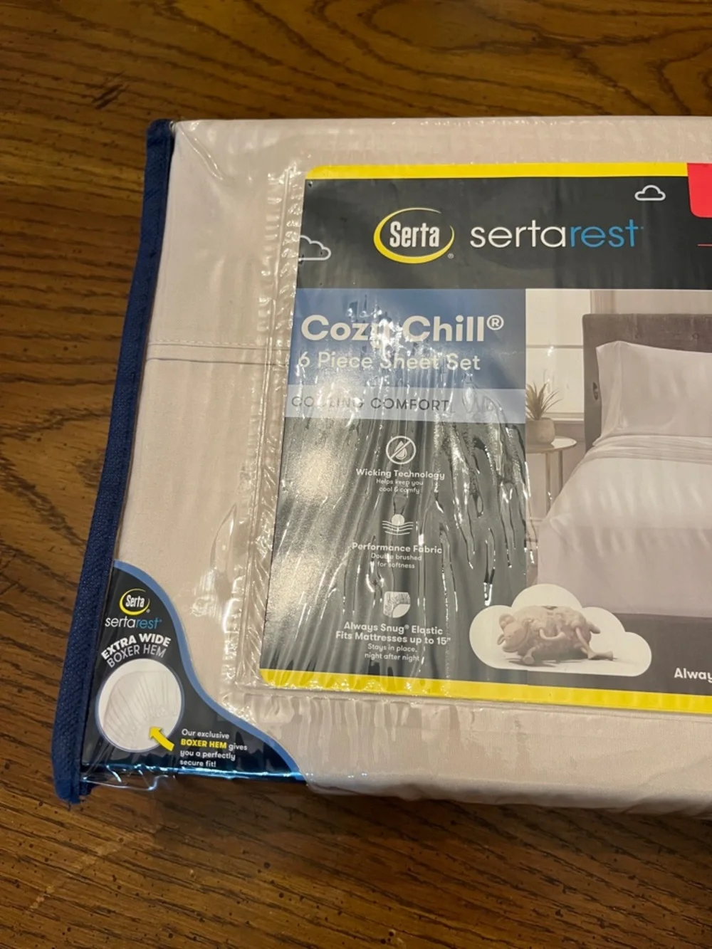 Serta Cozy Chill 6-Piece Sheet Set - Full,‎ new